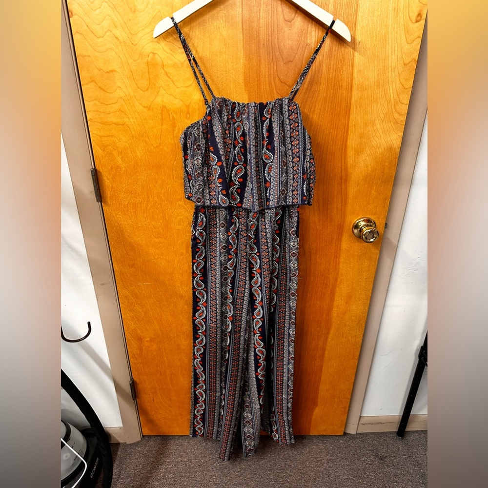 Romper with spaghetti straps and pockets small